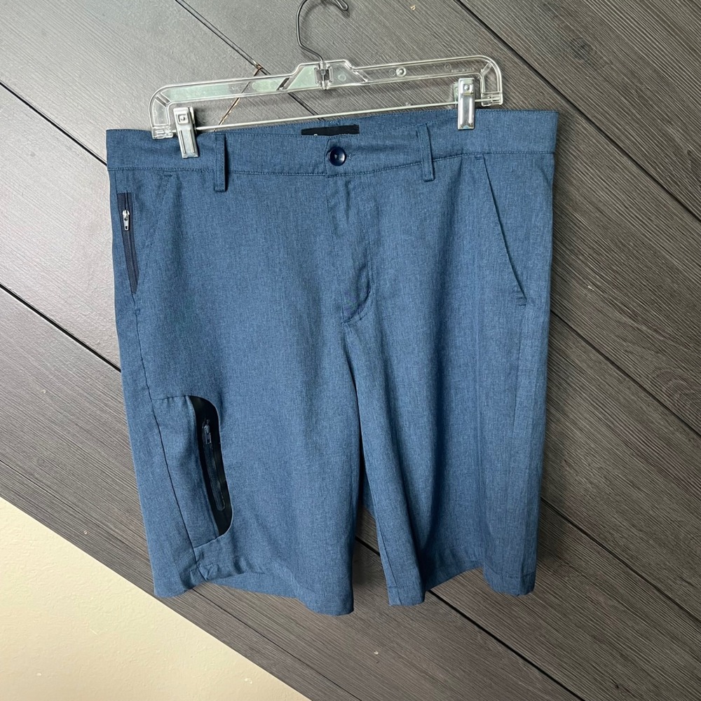 Public Rec‎ Mens Cargo Golf Shorts Blue Performance Travel Hiking W34